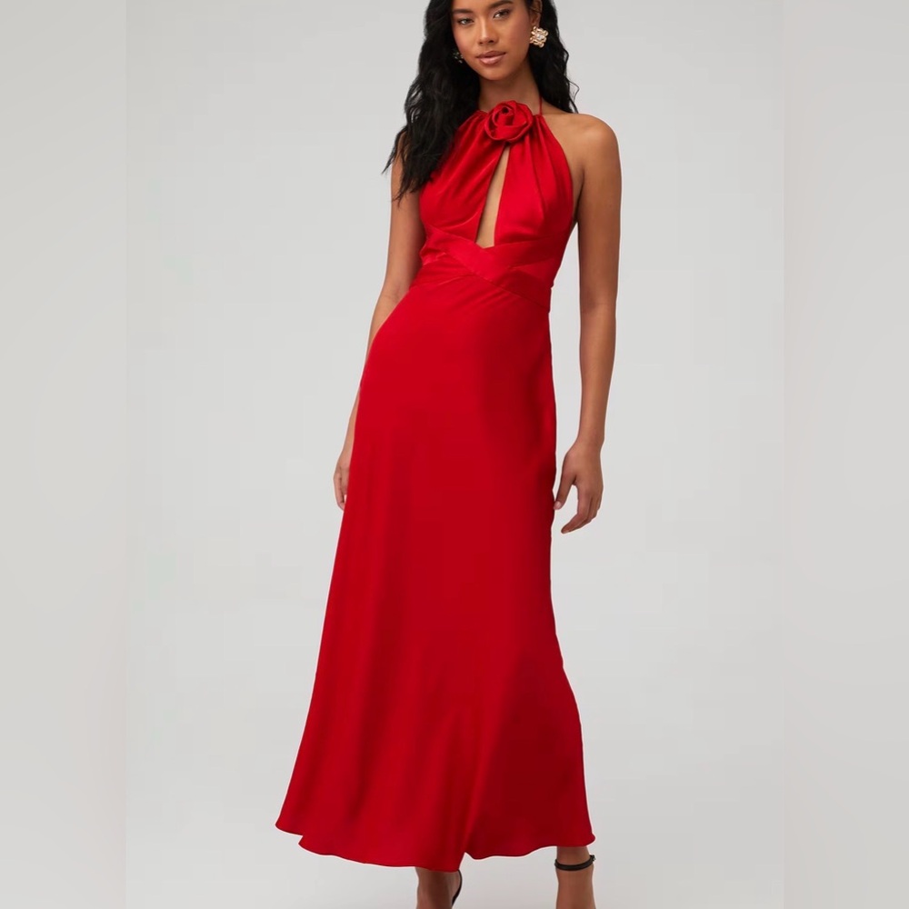 Ronny Kobo Wonder Dress in red Xsmall